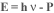 E=hv-P