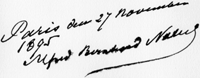  signature of Alfred Nobel